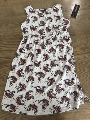 NWT Picapino Girls Unicorn Dress Size 12 - Image 1