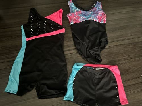 Danskin Freestyle Gymnastic Dance Biketard 2 Pack Size 6/6x - Image 1