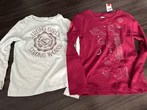Gap Kids Girl Size Small 6/7, Long Sleeve Top, Lot Of 2 - Image 1