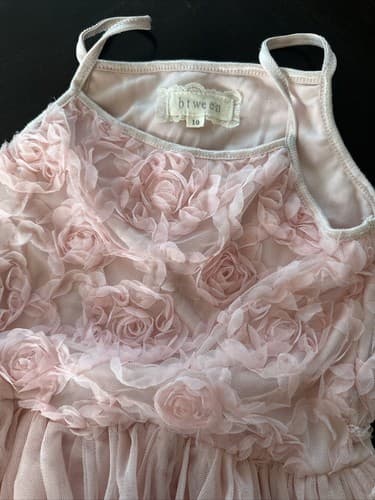 Btween Kid Dress Pink Lace Girls Size 10 Lined - Thumbnail 2