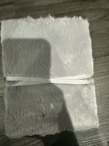 Gray Faux Fur Cord Wrapped Journal Diary New 96 Wide Rule Sheets - Thumbnail 2