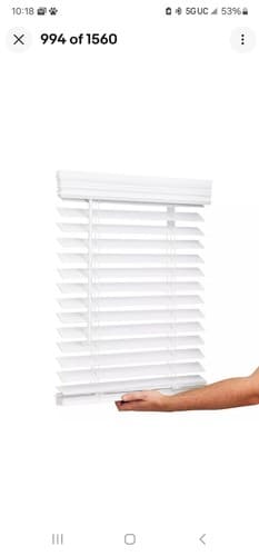 Lotus & Windoware Cordless, 2 Inch Faux Wood Blind, Window Blinds, 24*60 - Image 1