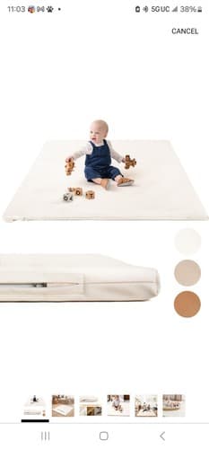 Stylish Padded Baby Play Mat for Your Boy or Girl - Extra Thick & Super Soft... - Image 1