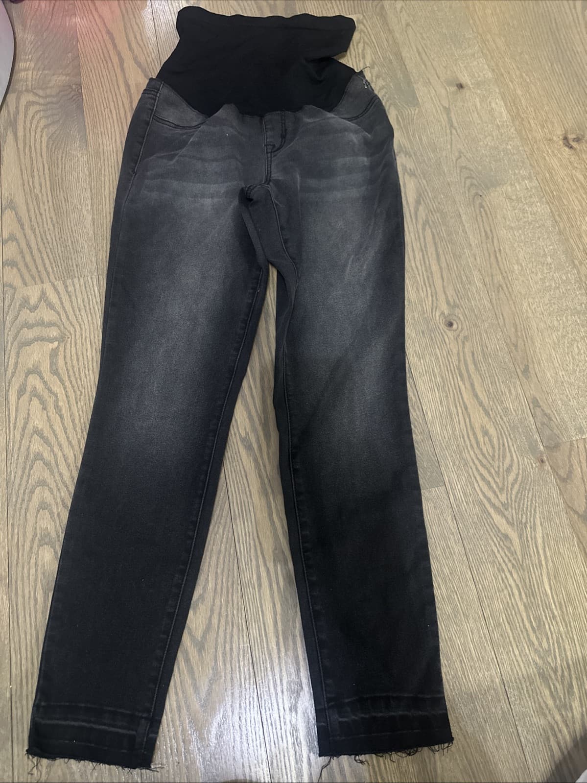Maternity Pants Size 29 1822 Denim Ankle Skinny Black - Image 1
