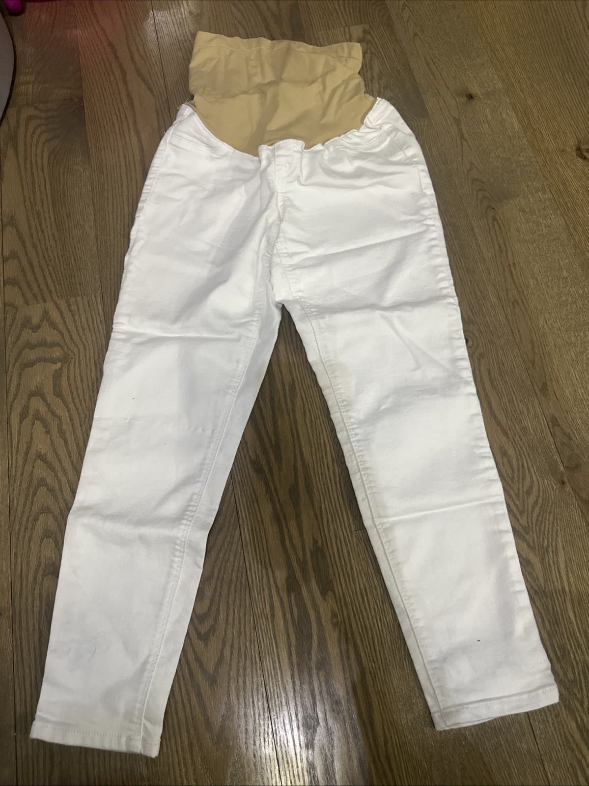 Maternity Pants Size 29 1822 Denim Skinny White - Image 1