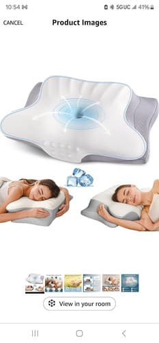 Cervical Pillow for Neck Pain Relief,Cradle Odorless Contour Memory Foam Pillows - Image 1