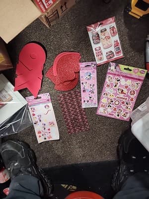 LOT VALENTINES HEARTS STICKERS And Crafty Items Lot - Thumbnail 2