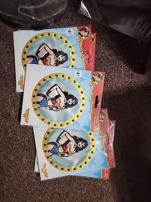 WONDER WOMAN Patch Applique Retired design Wilton NEW large 5" retro image DC Co - Image 1