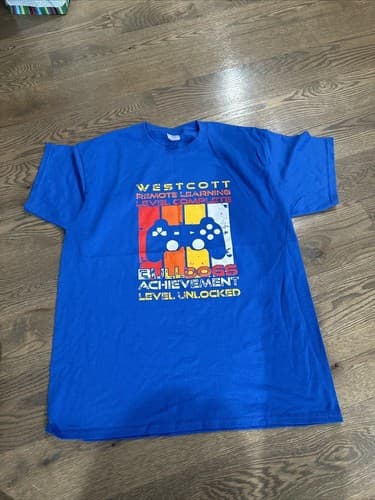 Port & Company Mens Big & Tall Short Sleeve Blue T-Shirt Size Large - Image 1