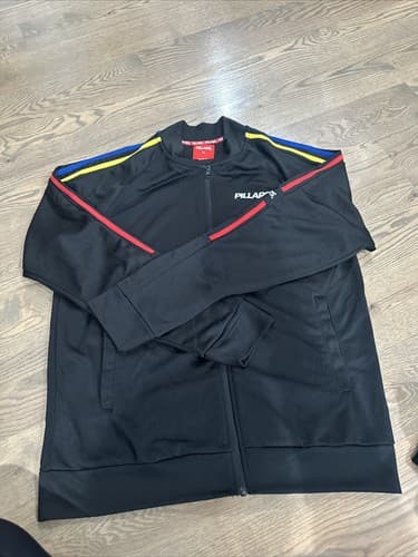 Pillars Mens Black Jacket Sweatshirt Full Zip Size XL - Image 1