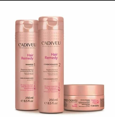 Cadiveu Hair Remedy Kit Complete Home Care ( 3 x Products ) - Image 1
