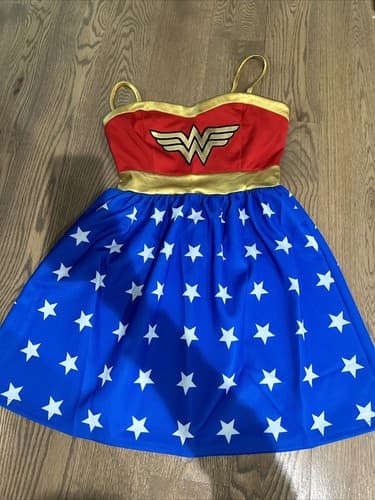 🎃 Girls Girl’s Size Medium M 7 / 8 Wonder Woman Halloween Costume Outfit - Image 1