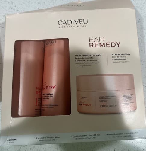 Cadiveu Hair Remedy Kit Complete Home Care ( 3 x Products ) - Thumbnail 2