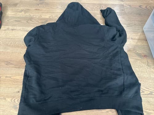 mens essentials hoodie xl Black Full Zip - Thumbnail 2