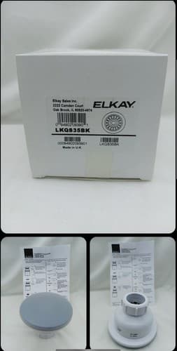 Elkay LKQS35BK Polymer Drain Fitting with Removable Basket Strainer and Rubber - Image 1