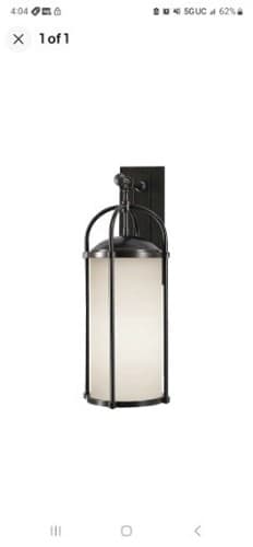 Feiss Dakota 1-Light Wall Lantern in Espresso - OL7602ES - Image 1
