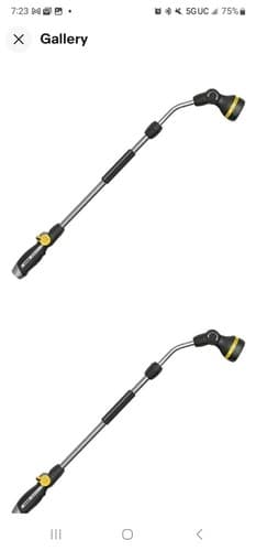 Melnor 33in. 8 Pattern Articulated Water Wand Sprayer Nozzle - Image 1