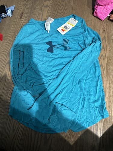 Women’s Under Armour Long Sleeve Top - Blue Size M - Image 1