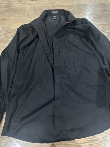 Marquis signatures Black button up slim fit dress shirt 18/18.5 36-37 - Image 1
