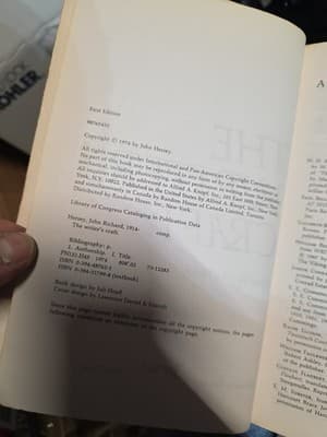 The Writer's Craft by John Hersey 1st Edition, 1974 - Thumbnail 4