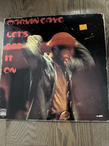 Marvin Gaye Let's Get It On Vinyl Record LP 1973 Tamla Records - Image 1