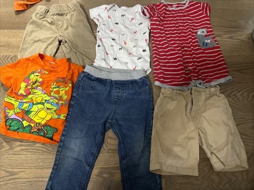 Mixed Lot Of 6 Baby Boy Clothes 2T - Image 1