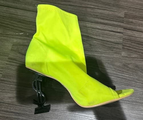 Women’s Neon High Heels Shoes Open Toe Size 9M - Thumbnail 2