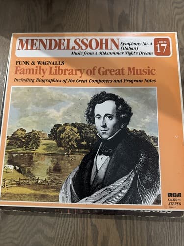 Mendelssohn Symphony No. 4 (Italian) Music From A Midsummer Night’s Dream Sealed - Image 1