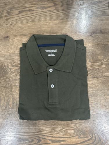 Amazon Essentials Men’s Polo Shirt Slim Fit Size Large - Image 1
