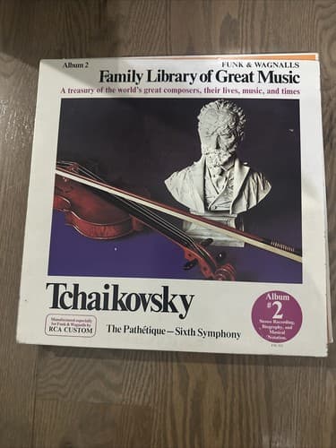 Funk & Wagnalls Family Library Great Music Album 2 Tchaikovsky 12" Vinyl LP - Image 1