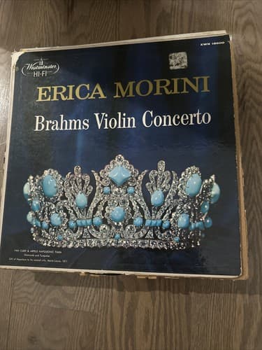 ERICA MORINI Brahms Violin Concerto LPO Rodzinski Westminster XWN-18600 lp VG++ - Image 1