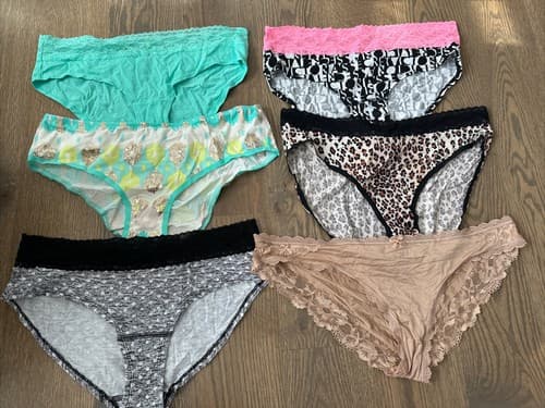 Victoria's Secret Cotton Hiphugger Bikini Panty SIZE Large 6 Pack - Image 1