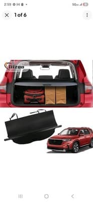Cargo Cover for Honda Pilot 23-2025 No Gap Rear Trunk Security Shade Accessories - Image 1