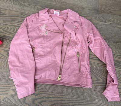 365 Kids by Garanimals Girls size 10 Pink Unicorn Jacket - Image 1