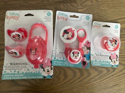 Disney Baby Minnie Mouse Pacifiers New - Image 1
