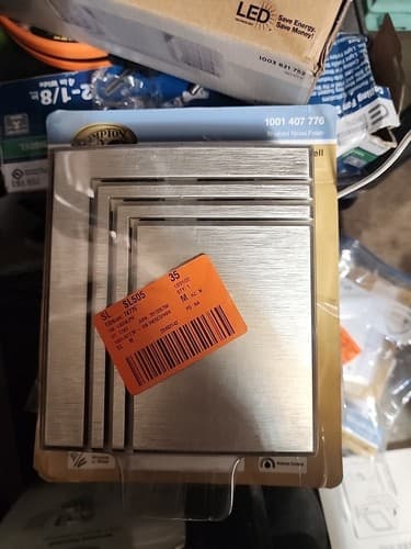 Hampton Bay Wireless or Wired Doorbell Chime, Brushed Nickel - Image 1