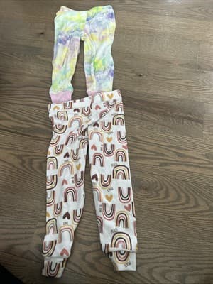Girl Clothes Lot Of 2 Pajama Pants Size 3T - Image 1