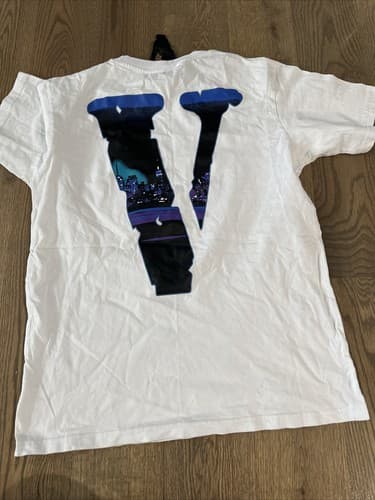 Pop Smoke x VLONE Armed And Dangerous T-Shirt Small White - Thumbnail 2
