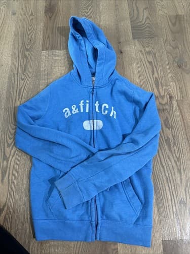 Abercrombie & Fitch Kids Sherpa Lined Full Zip Hoodie Hooded Sweatshirt 13/14 - Image 1