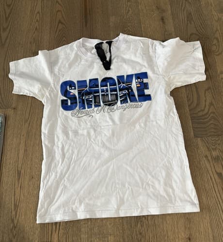 Pop Smoke x VLONE Armed And Dangerous T-Shirt Small White - Image 1