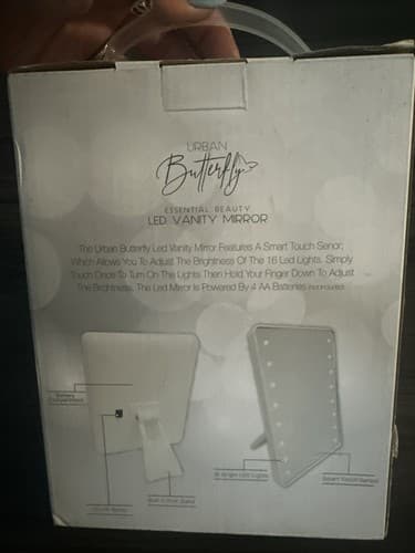 VANITY MIRROR WITH 16 LED LIGHTS AND SMART TOUCH SENSOR White - Thumbnail 2