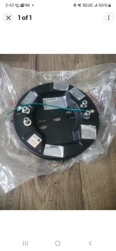 8 in Mount Bracket for Hampton Bay Hawkins 44 in LED Bronze Ceiling Fan - Image 1