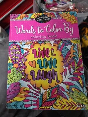 1 Timeless Creations Words To Color By Live, Love And Laugh 12'' X 12'' - Image 1