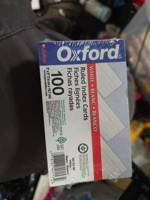 Index Cards Ruled 3" x 5" 100 Count Oxford 40153-SP - Image 1