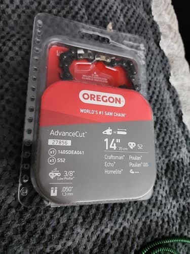 NIP Oregon 27856 14" Inch Guide Bar 140SDEA041 AdvanceCut Chainsaw Chain S52 NEW - Image 1