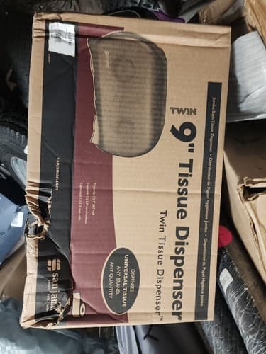 San Jamar - R4000TBK - 9 in Double Roll Bath Tissue Dispenser - Image 1