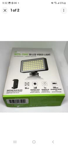 Digipower Go Viral Insta-fame 50 LED Video Light - DP-VL50 - Image 1
