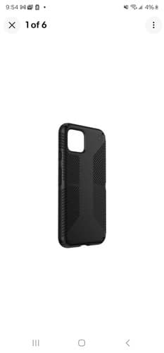Speck Google Pixel 4 Case Presidio Grip Dual Layer - Black - Image 1