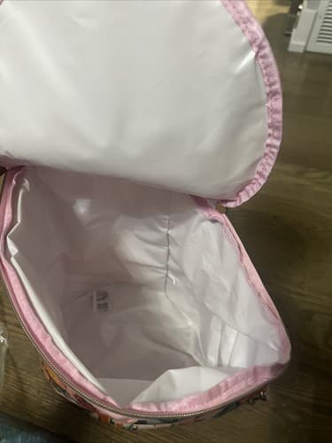 NEW The Perfect Cooler Round Bright Floral Cooler Bag Arcadia Beauty Collapsible - Thumbnail 3