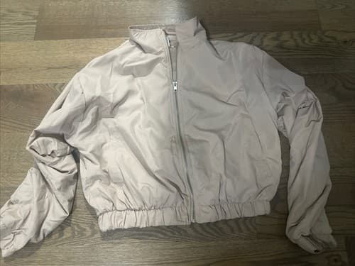 Women's better/together Zip Up Jacket Beige Size Small Crop - Image 1